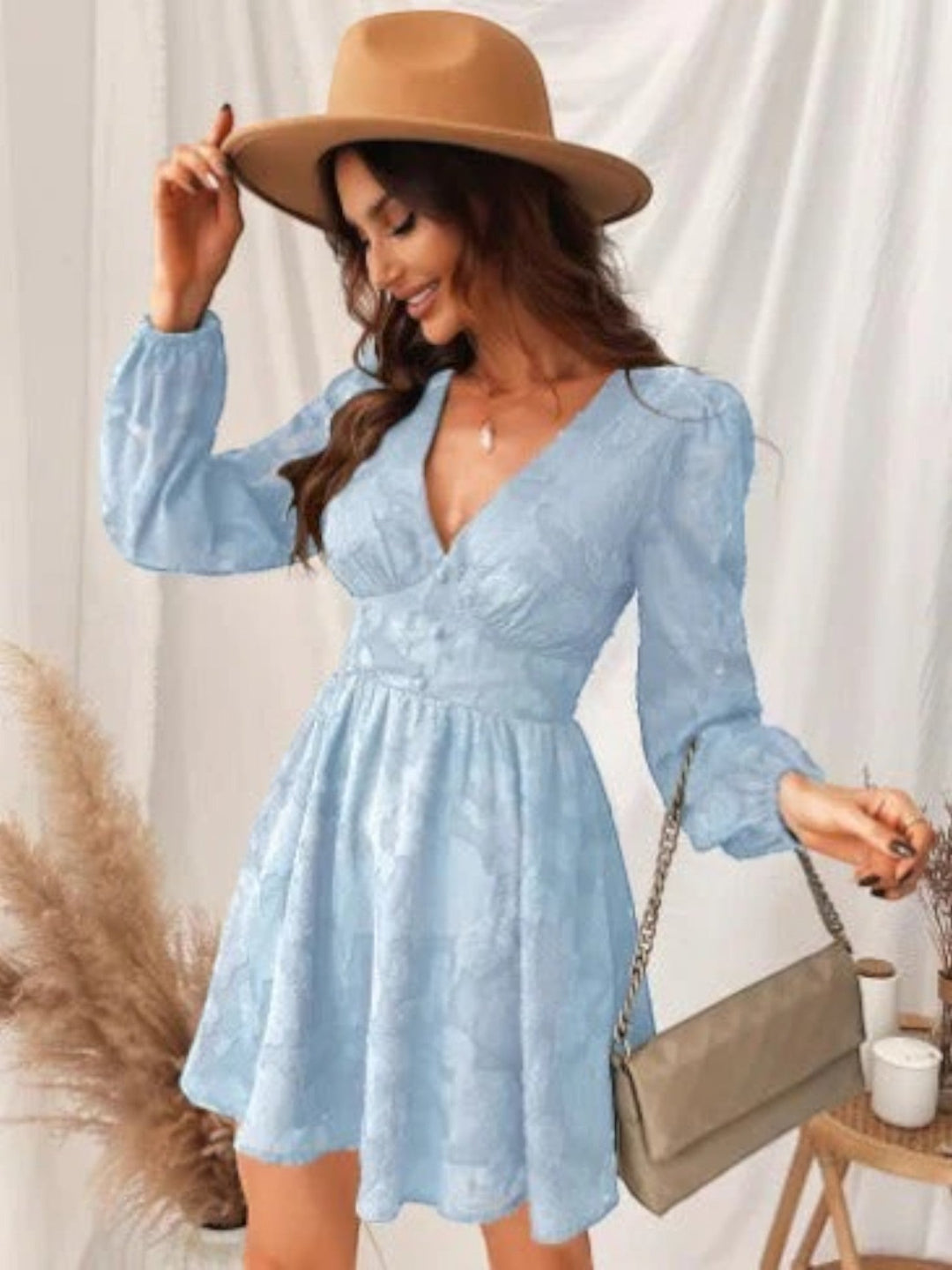 Vestito Estivo Con Scollo A V Stampato Per Donna | Mini