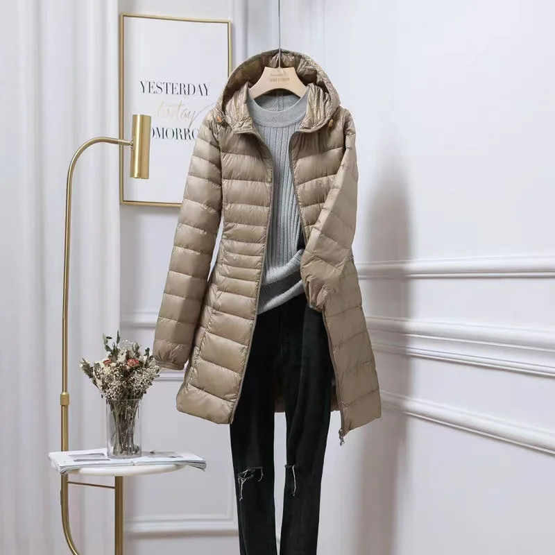 Piumino Con Cappuccio Da Donna | Lungo