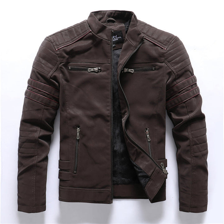 Chaqueta Biker Negra Para Hombre | Con Cremallera