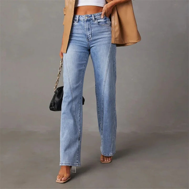 Jeans casual de mujer | pierna recta