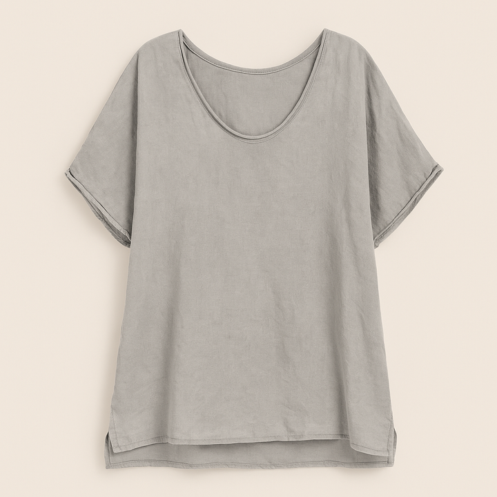 Adèle | Camicetta Oversize Con Scollo A V Da Donna | Manica Corta