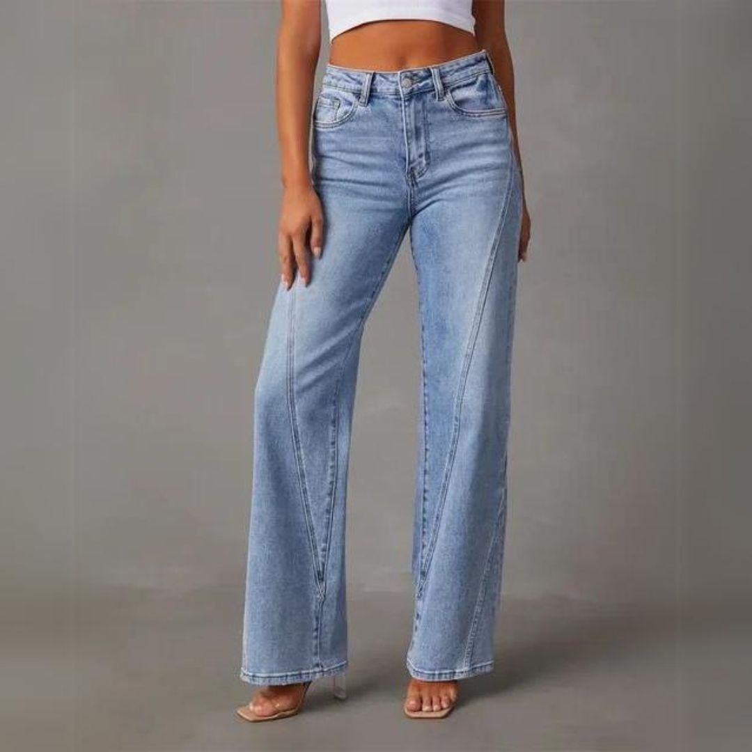 Jeans casual de mujer | pierna recta