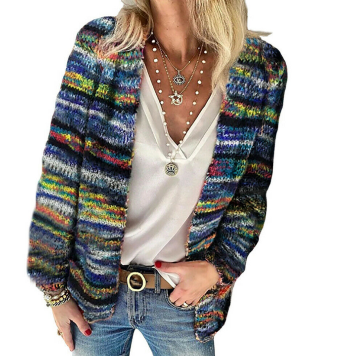 Cárdigan Multicolor Mujer | Abierto Delante