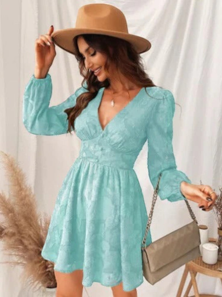 Vestito Estivo Con Scollo A V Stampato Per Donna | Mini