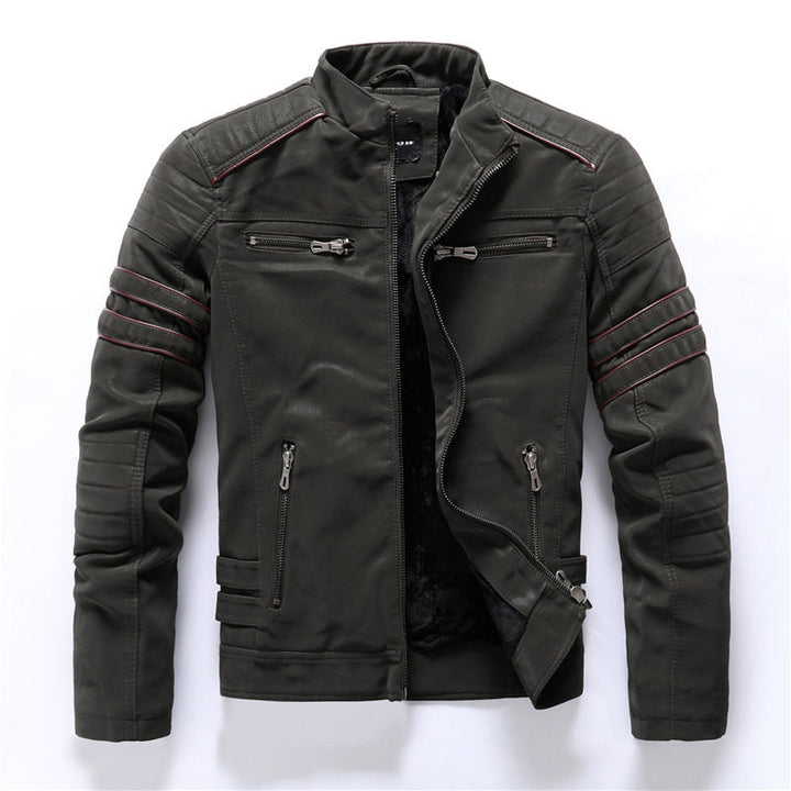 Chaqueta Biker Negra Para Hombre | Con Cremallera
