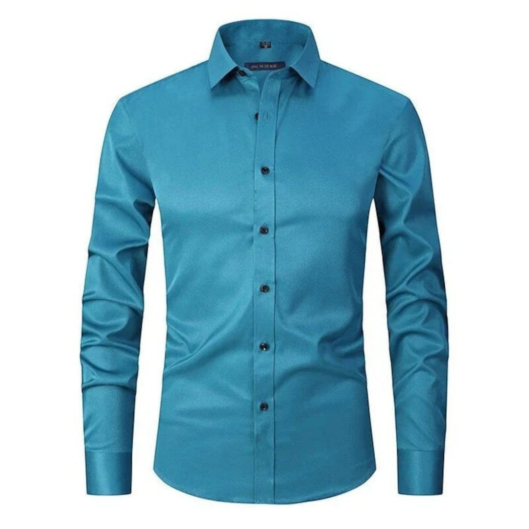 Camicia Uomo A Maniche Lunghe Elasticizzata | Casual