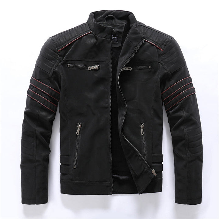 Chaqueta Biker Negra Para Hombre | Con Cremallera