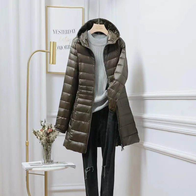 Piumino Con Cappuccio Da Donna | Lungo