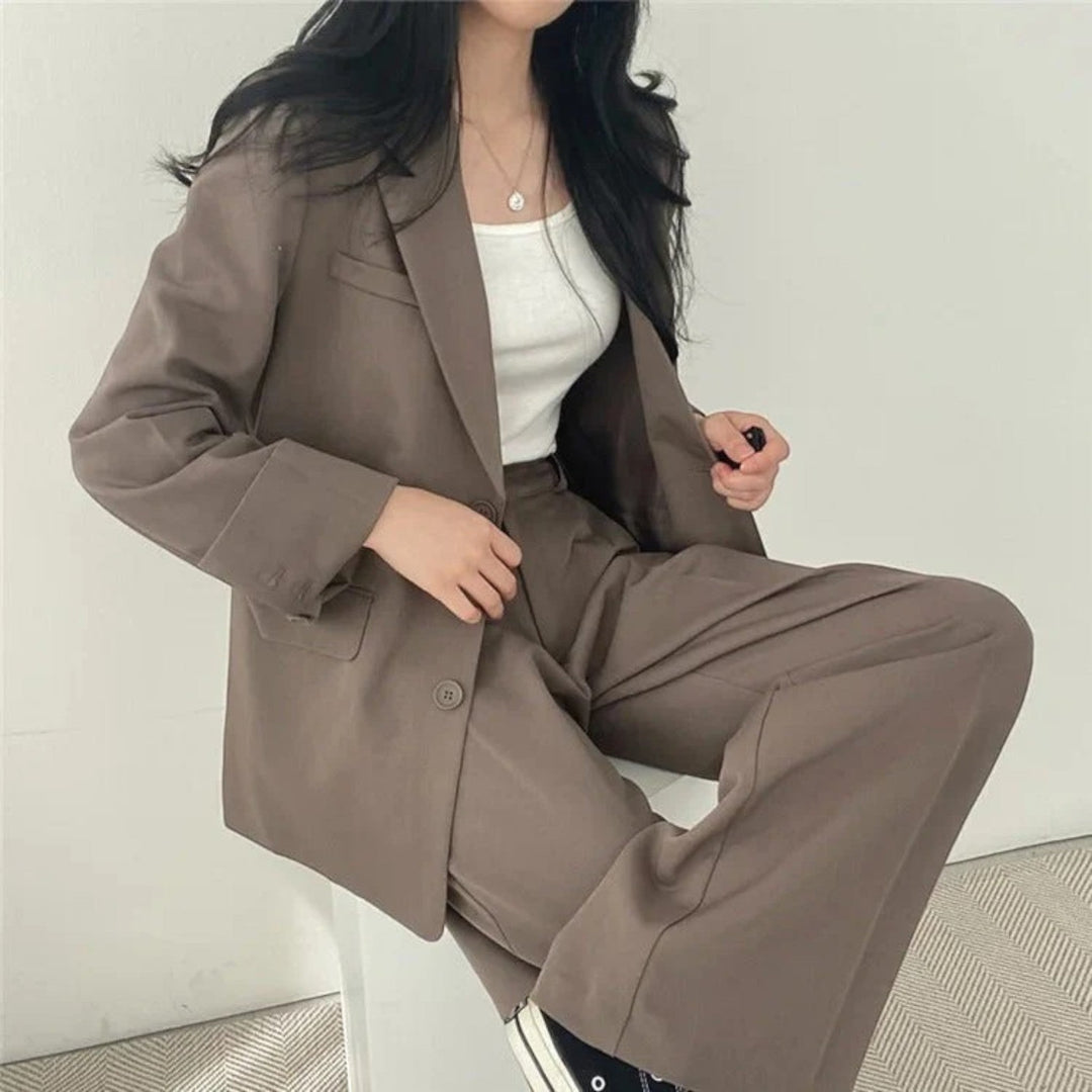 Yasmine | Completo Blazer Oversize Casual Da Donna