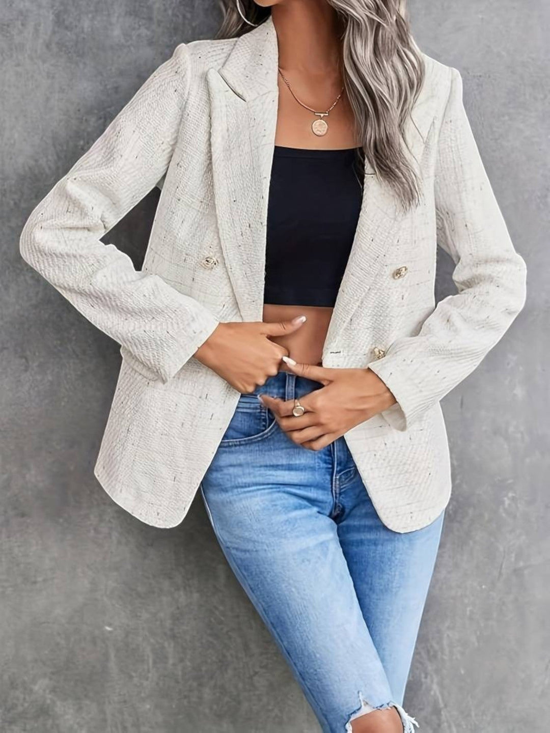 Blazer de mujer con botones | manga larga