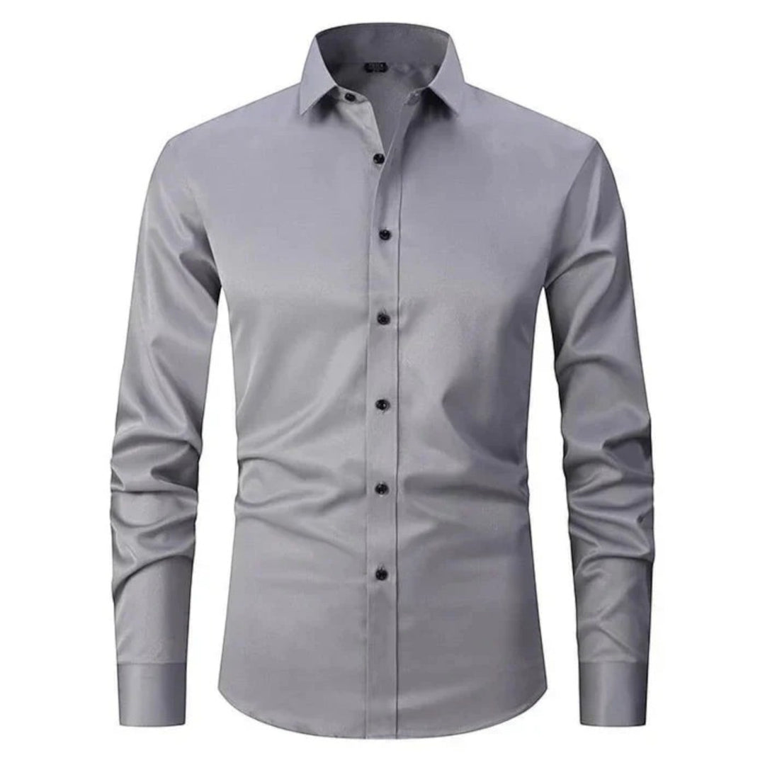 Camicia Uomo A Maniche Lunghe Elasticizzata | Casual