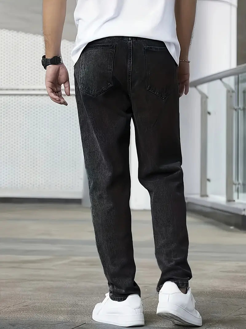Jeans de hombre lavado ligero | pierna recta