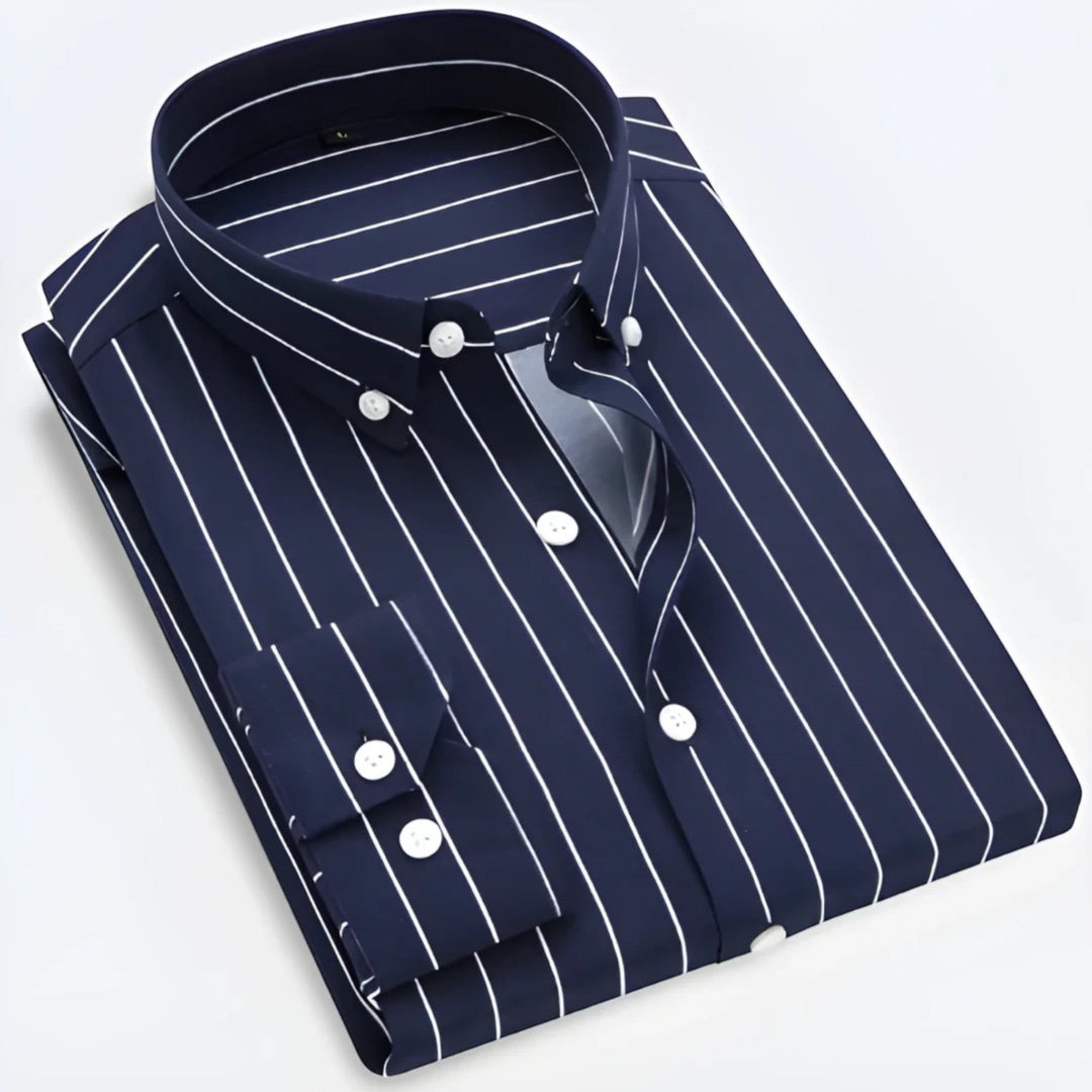 George | Camicia Casual A Righe Da Uomo | Manica Lunga