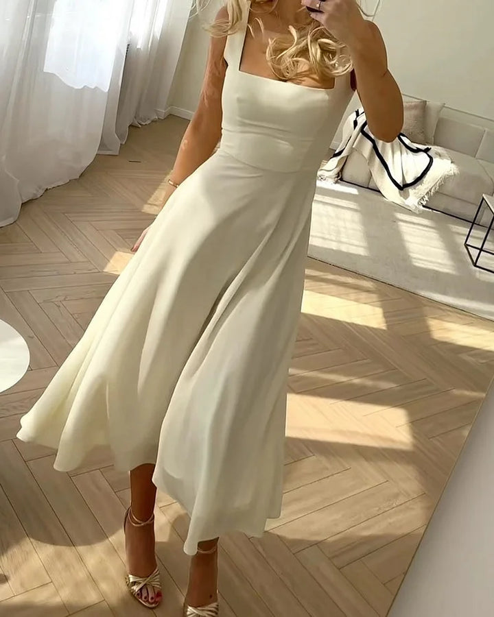 Vestido Blanco Moderno para Nochevieja | Vestidos para Ceremonia Mujer