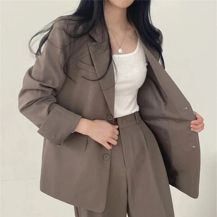 Yasmine | Completo Blazer Oversize Casual Da Donna