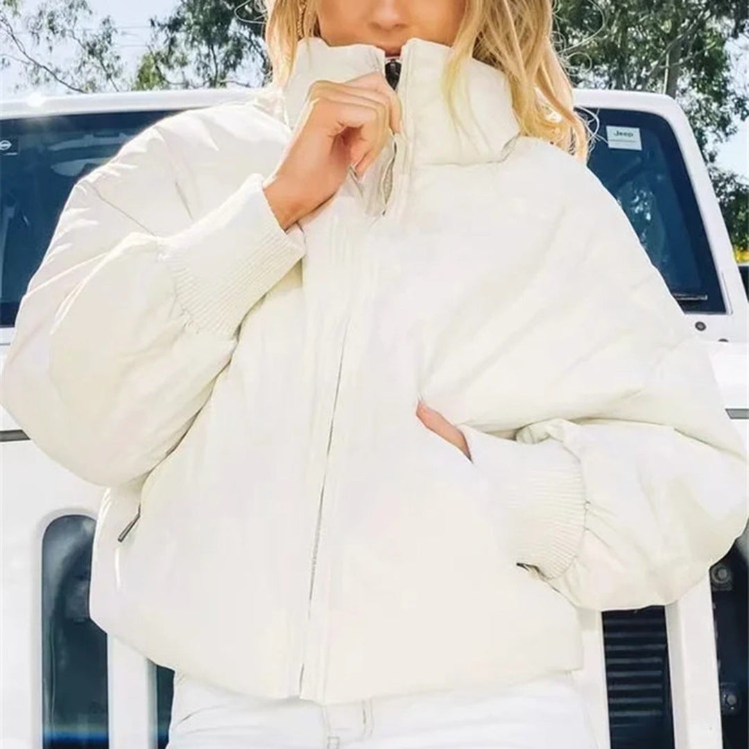 Piumino Corto Da Donna Con Maniche Lunghe | Inverno