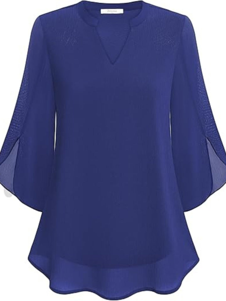 Aurora | Elegante Blusa De Verano Con Escote En V Para Mujer