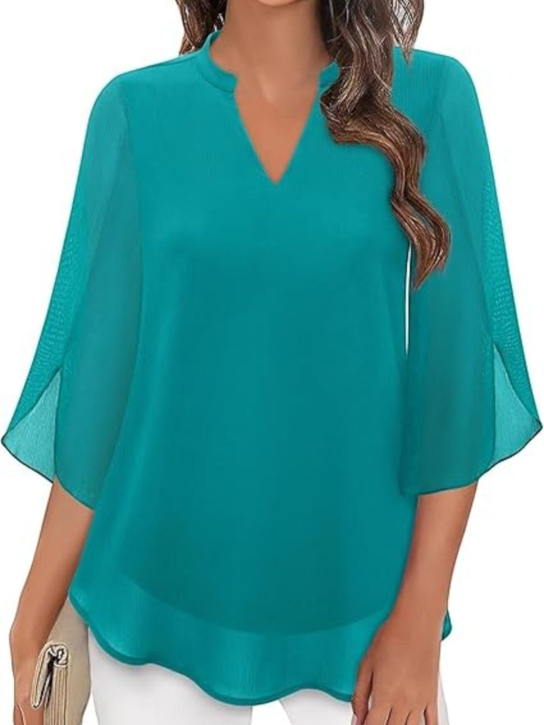 Aurora | Elegante Blusa De Verano Con Escote En V Para Mujer