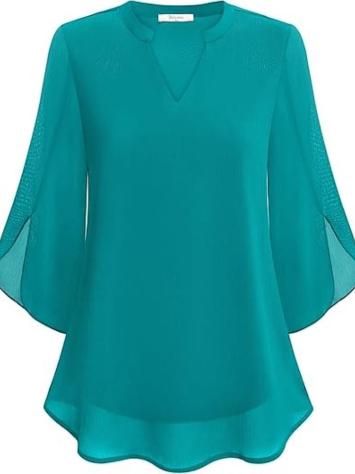 Aurora | Elegante Blusa De Verano Con Escote En V Para Mujer