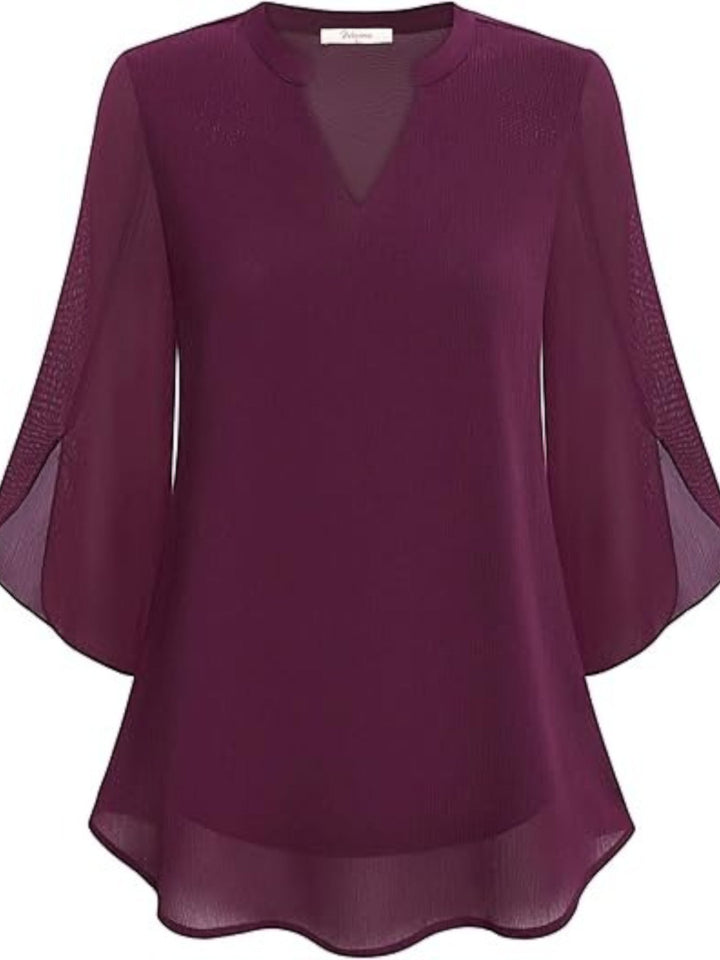Aurora | Elegante Blusa De Verano Con Escote En V Para Mujer