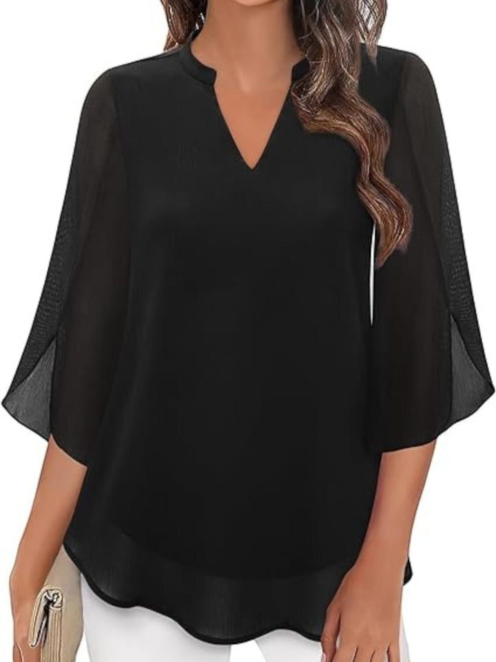 Aurora | Elegante Blusa De Verano Con Escote En V Para Mujer