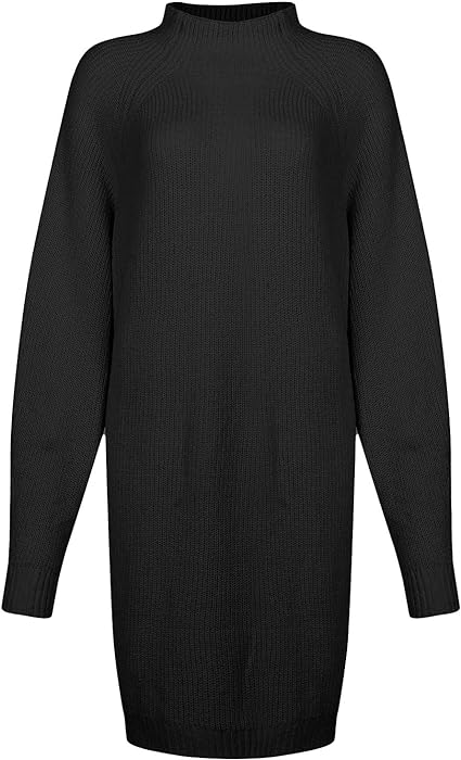 Abito In Maglia Con Collo Alto Donna | Invernale