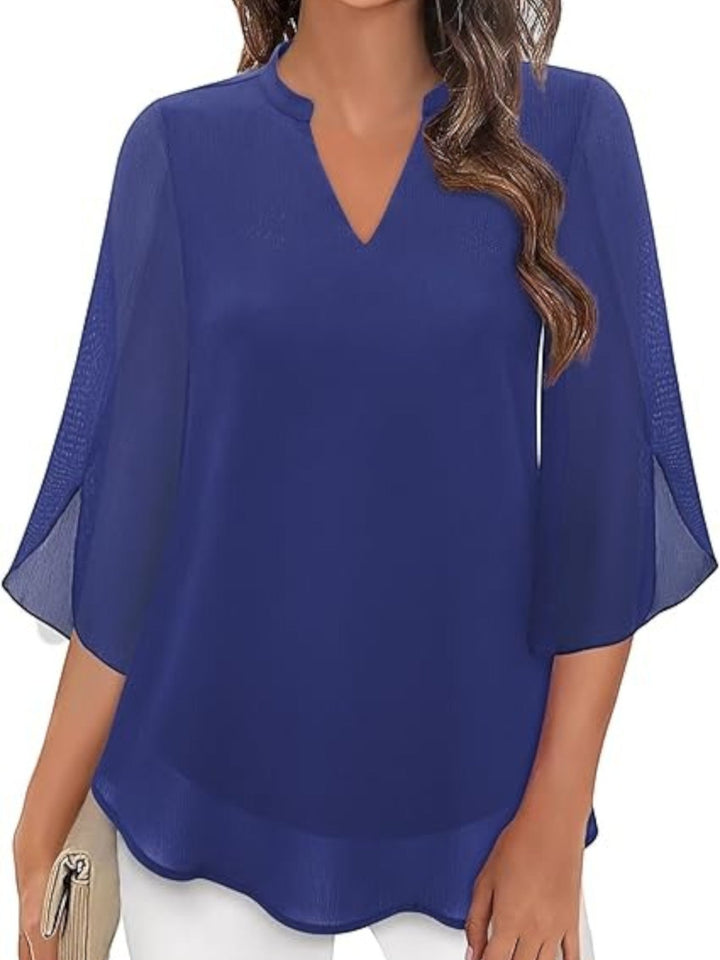 Aurora | Elegante Blusa De Verano Con Escote En V Para Mujer