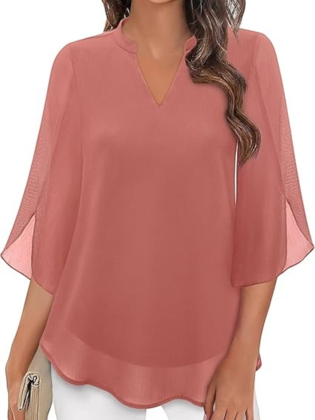 Aurora | Elegante Blusa De Verano Con Escote En V Para Mujer