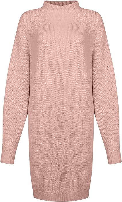 Abito In Maglia Con Collo Alto Donna | Invernale