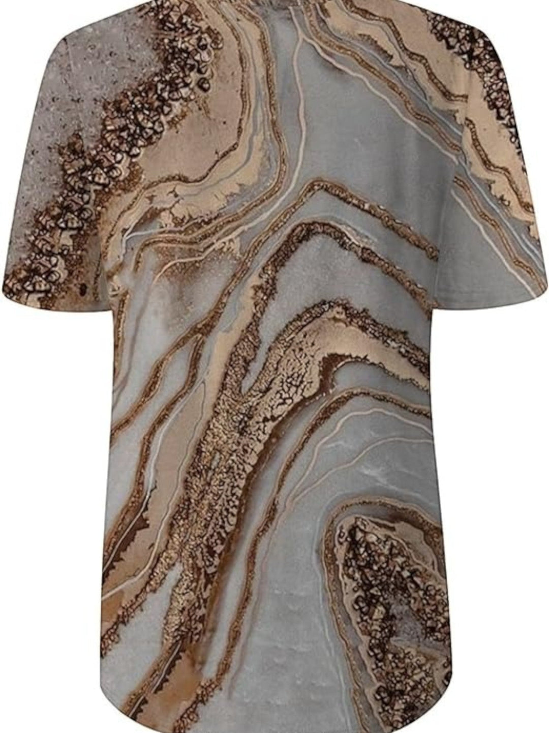 Top bohemio con escote en V para mujer | manga corta