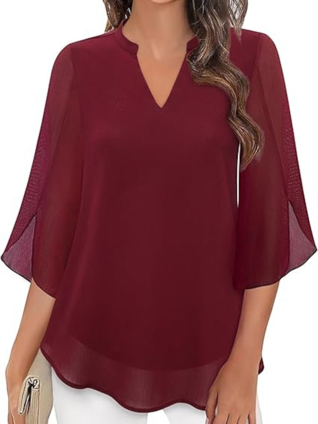 Aurora | Elegante Blusa De Verano Con Escote En V Para Mujer