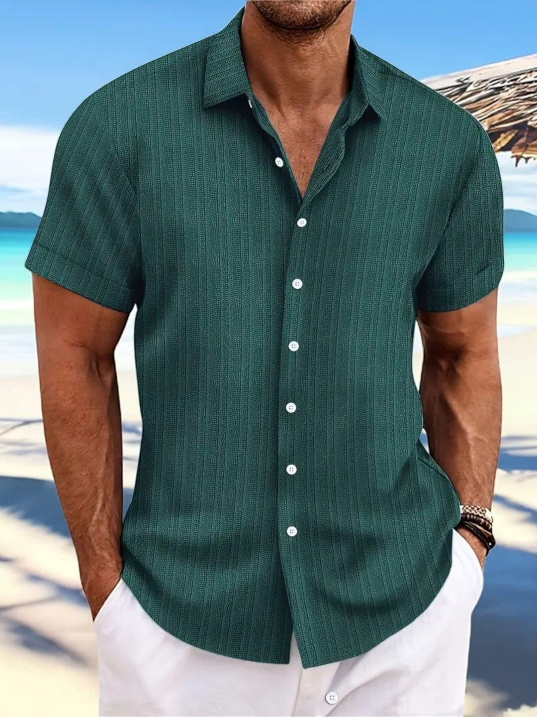 Célian | Camicia Estiva Da Uomo | Maniche Corte