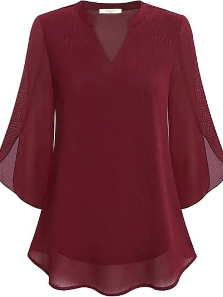 Aurora | Elegante Blusa De Verano Con Escote En V Para Mujer