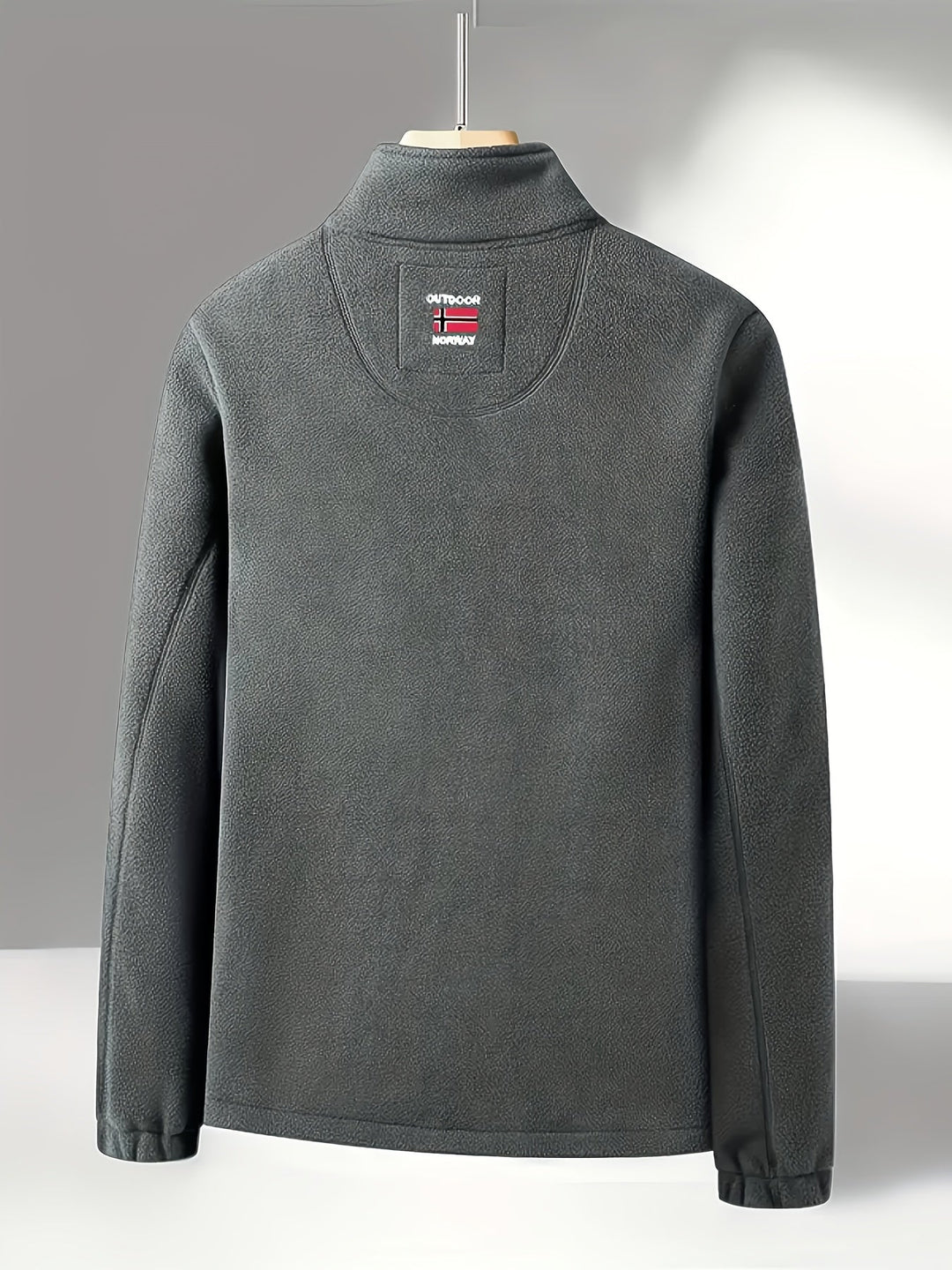 Chaqueta de forro polar para hombre de exterior | Con cuello