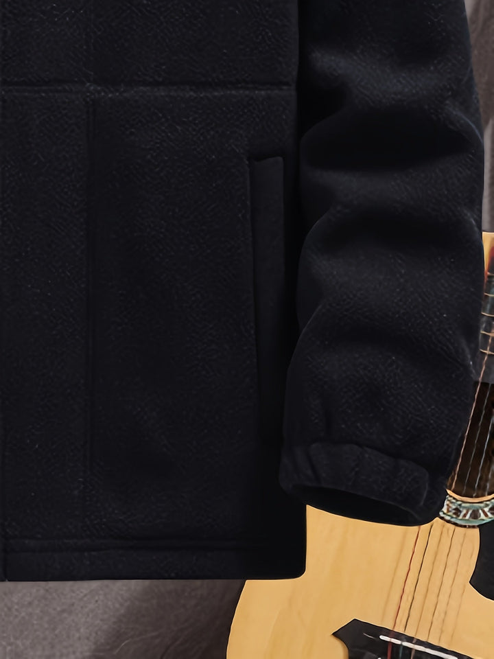 Chaqueta de forro polar para hombre de exterior | Con cuello