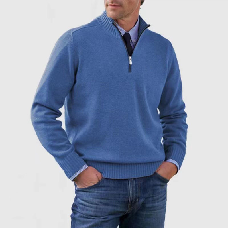 Maglione Da Uomo Con Mezza Zip | Manica Lunga
