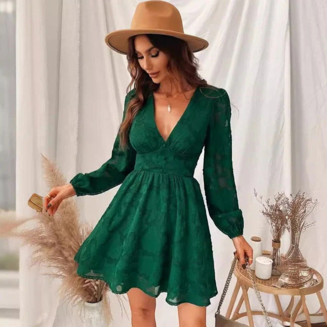 Vestito Estivo Con Scollo A V Stampato Per Donna | Mini