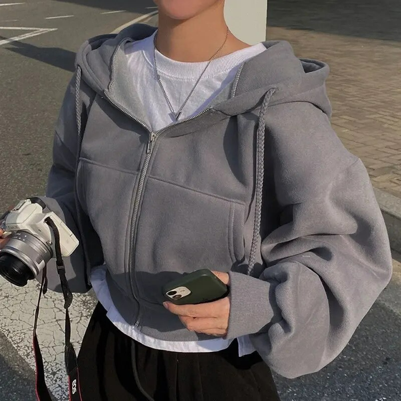 Sudadera para mujer con cremallera | Oversize