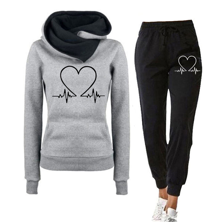 Felpa Con Cappuccio E Pantaloni Da Donna | Heartbeat