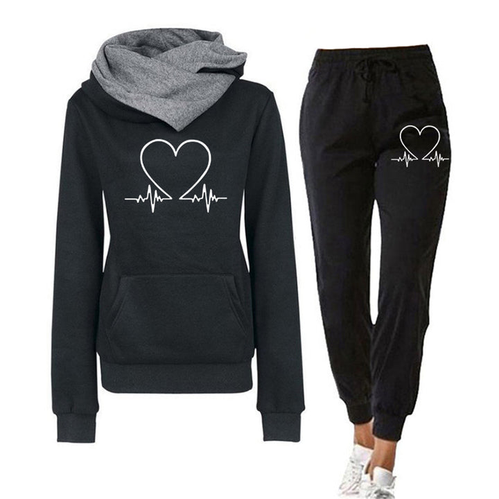 Felpa Con Cappuccio E Pantaloni Da Donna | Heartbeat