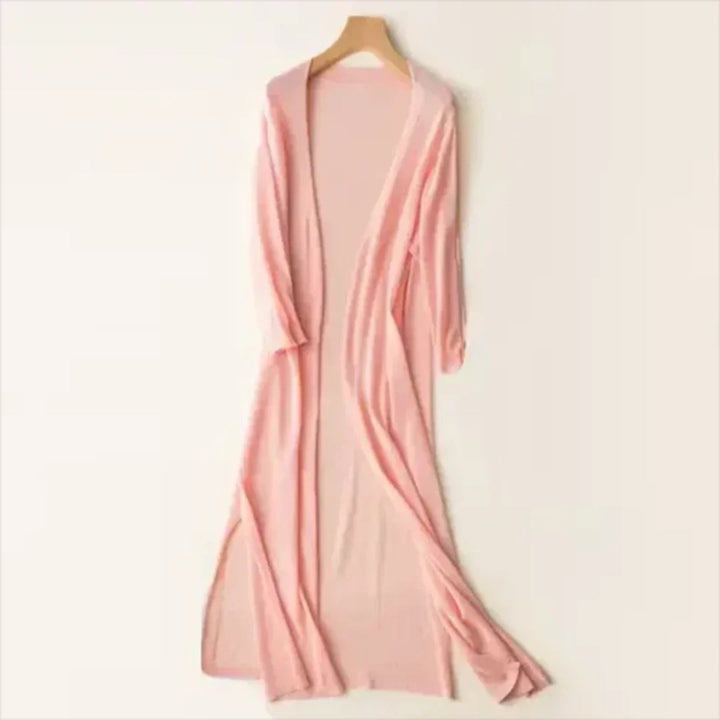 Éva | Cárdigan Largo Ligero Para Mujer | Manga Larga