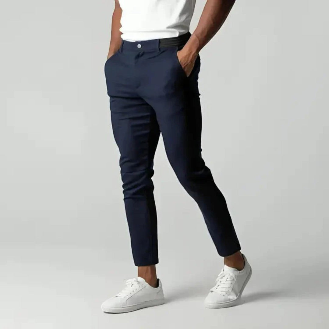 Pantaloni Chino Elasticizzati Slim Fit Da Uomo