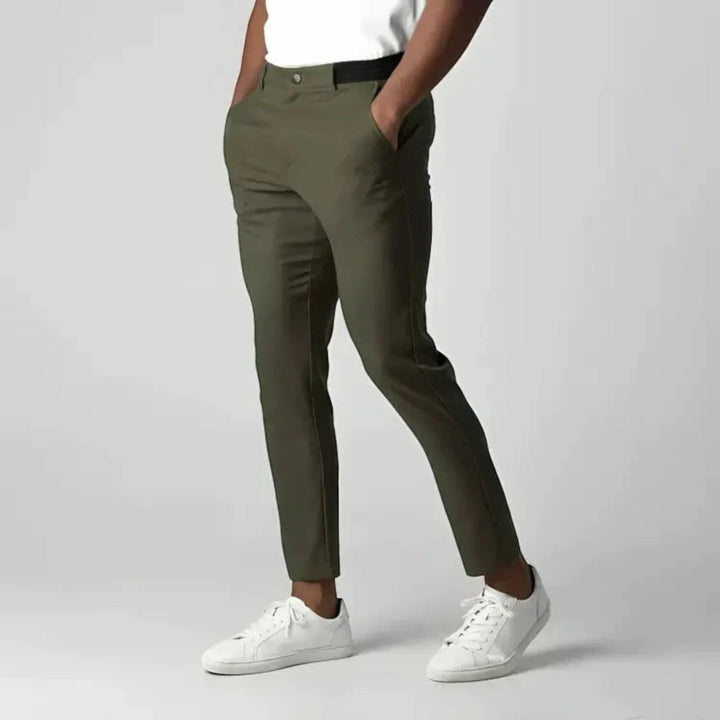 Pantaloni Chino Elasticizzati Slim Fit Da Uomo
