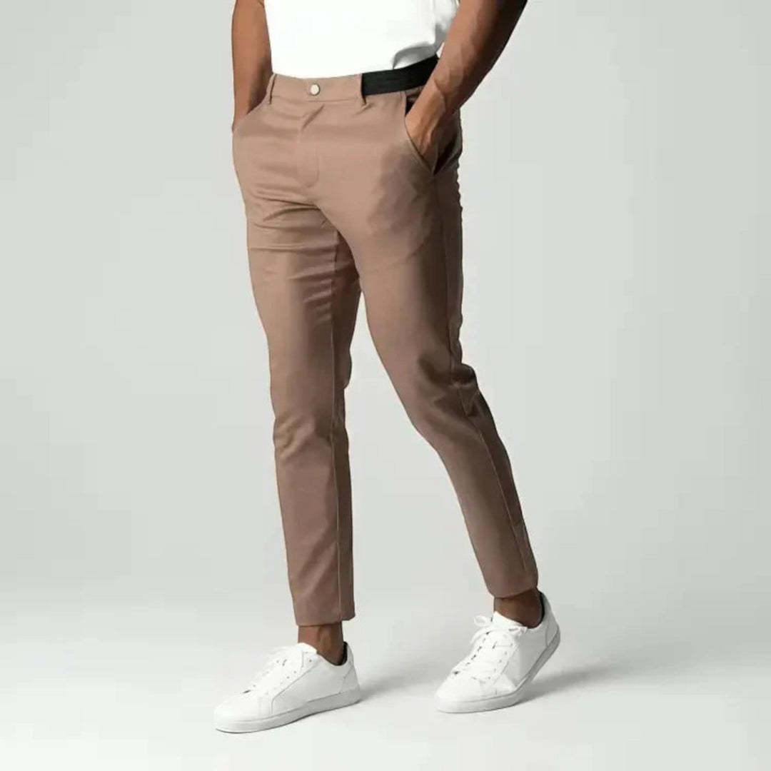 Pantaloni Chino Elasticizzati Slim Fit Da Uomo