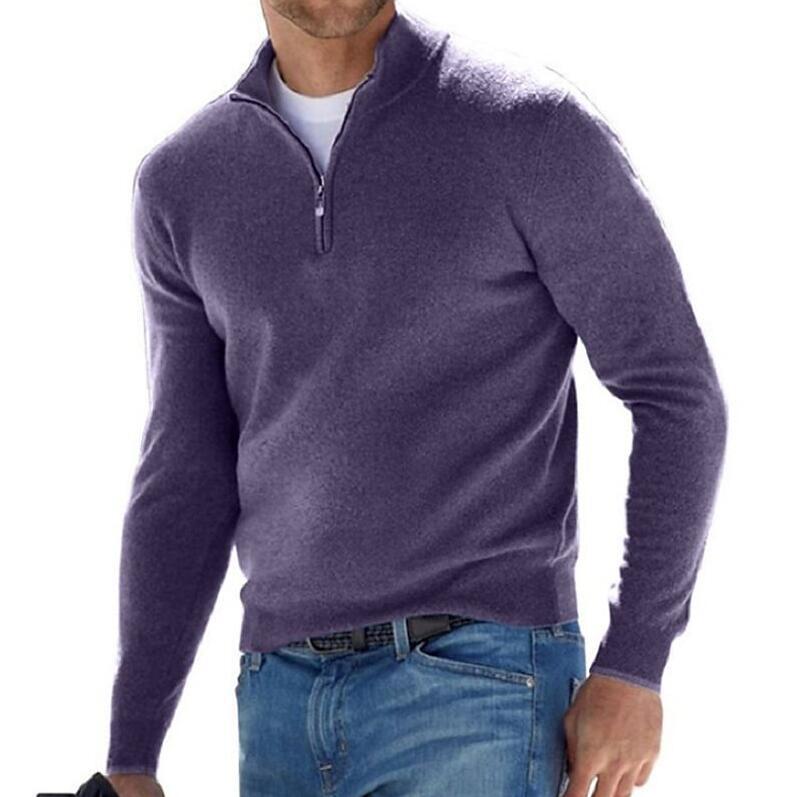 Maglione Da Uomo Manica Lunga | Mezza Zip