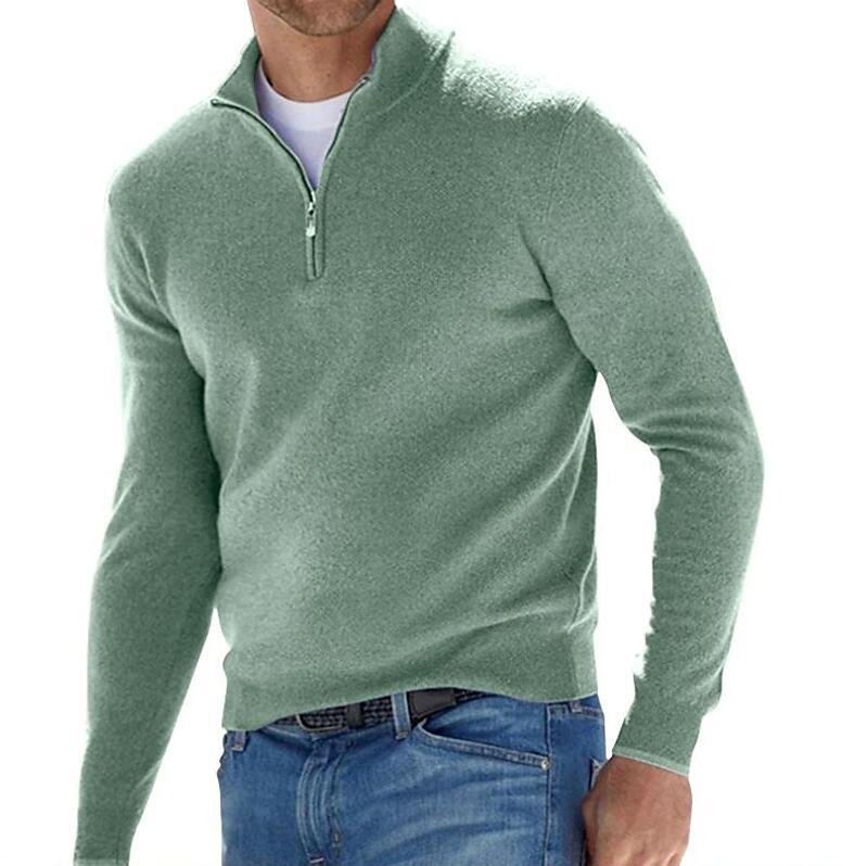 Maglione Da Uomo Manica Lunga | Mezza Zip