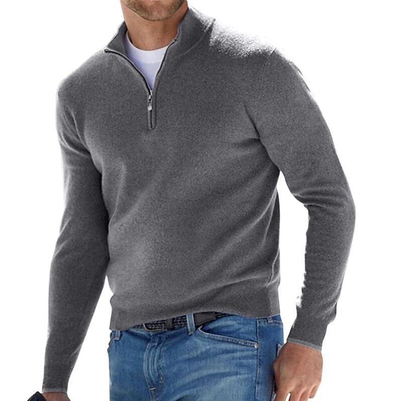 Maglione Da Uomo Manica Lunga | Mezza Zip