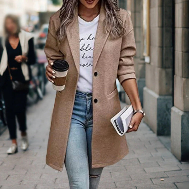 Anouk | Elegante Cappotto Lungo Blazer Da Donna | Caldo