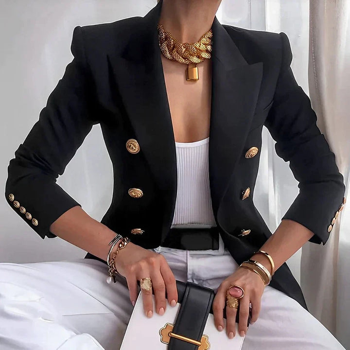 Blazer para mujer | Botón dorado