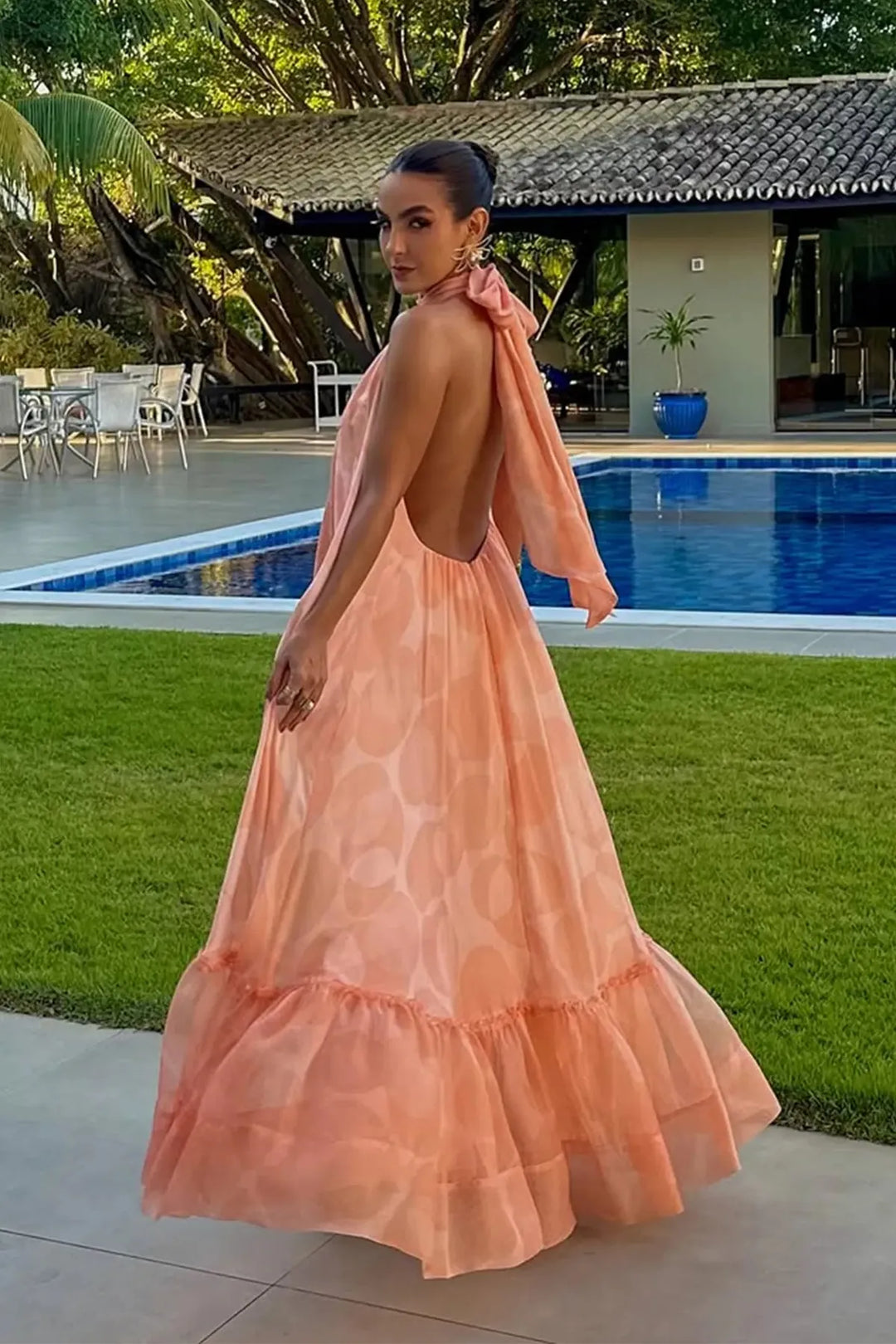 Vestido Largo Estampado para Mujer | vestidos de Novia
